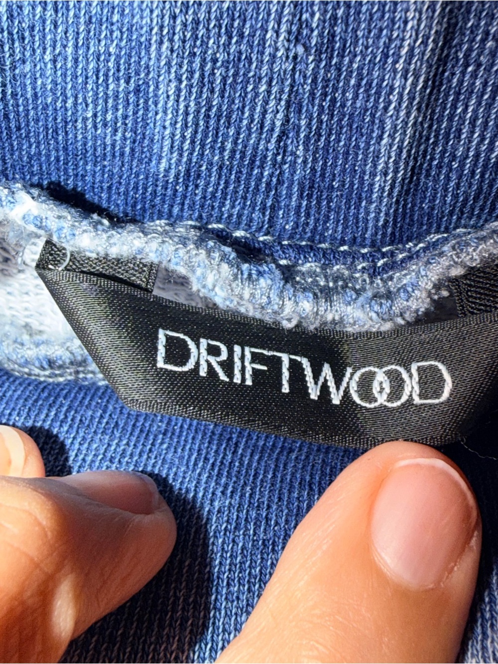 Driftwood XSP Floral Embroidered Blue Cotton Jogger Pants Boho Cottagecore - Picture 5 of 10